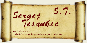 Sergej Tešankić vizit kartica